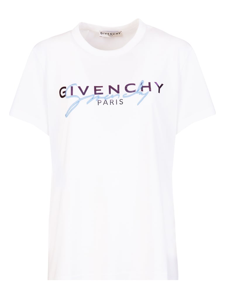 givenchy signature t shirt white
