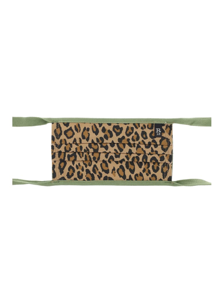 R13 Leopard Print Mask - LEOPARD (Brown)