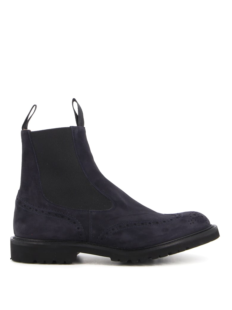 Tricker's Henry Suede Vlt - Navy