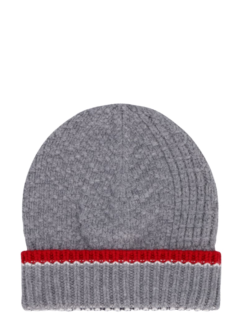 Thom Browne Knitted Beanie - grey