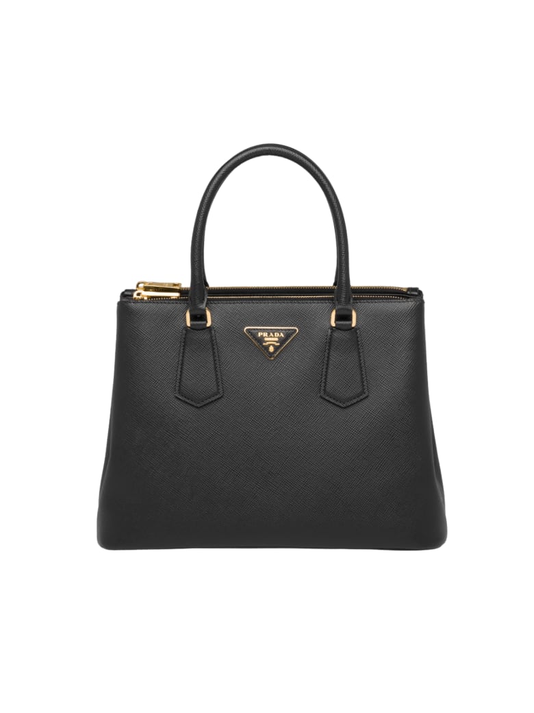 Prada Prada Galleria Internal Double Zip Bag - Black - 10977007 | italist