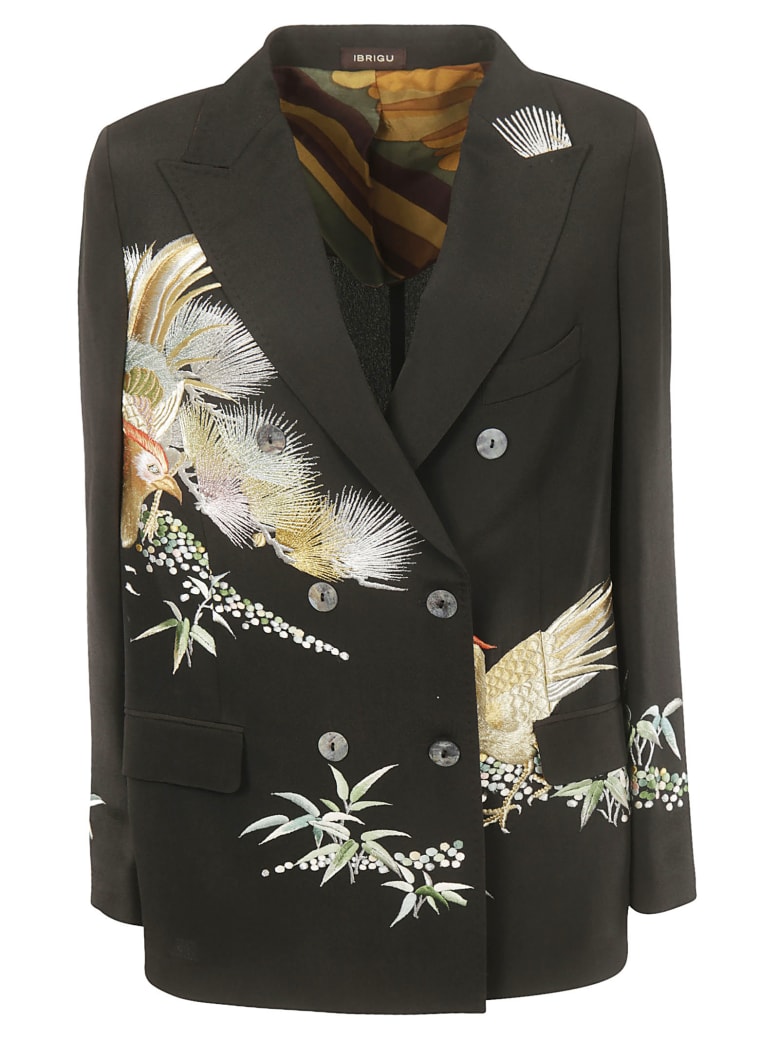 Ibrigu Double Breasted Blazer - Multicolor