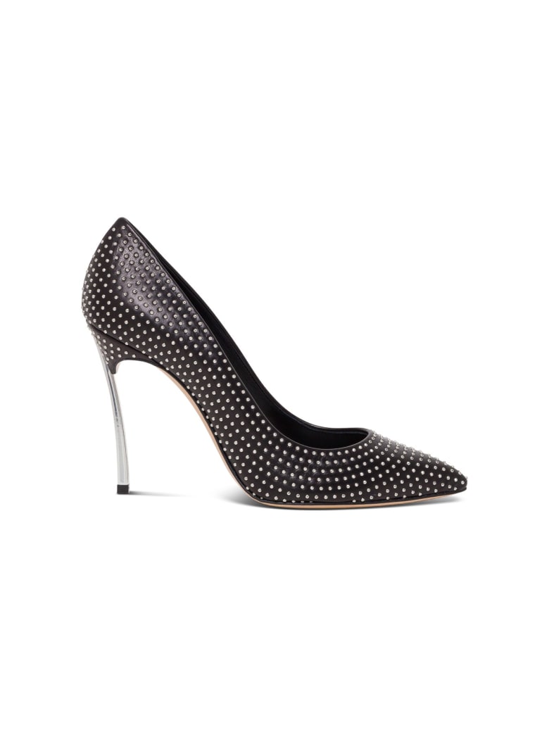 Casadei Blade Pumps With Silver Studs - Black