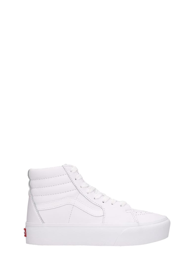 vans sk8 white leather