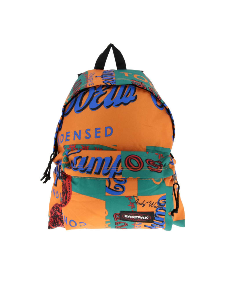 orange eastpak backpack