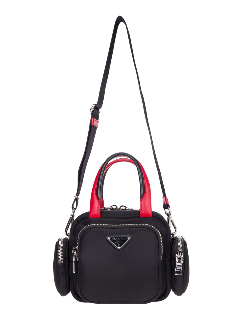 prada black red bag