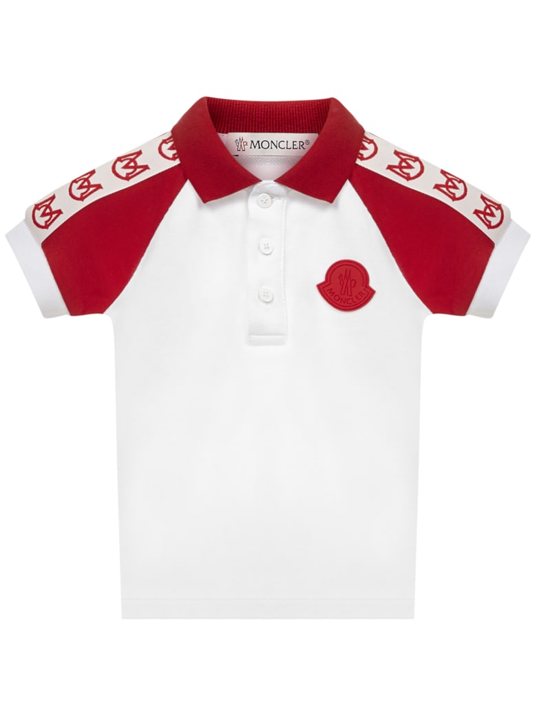 Moncler Enfant Polo Shirt - White