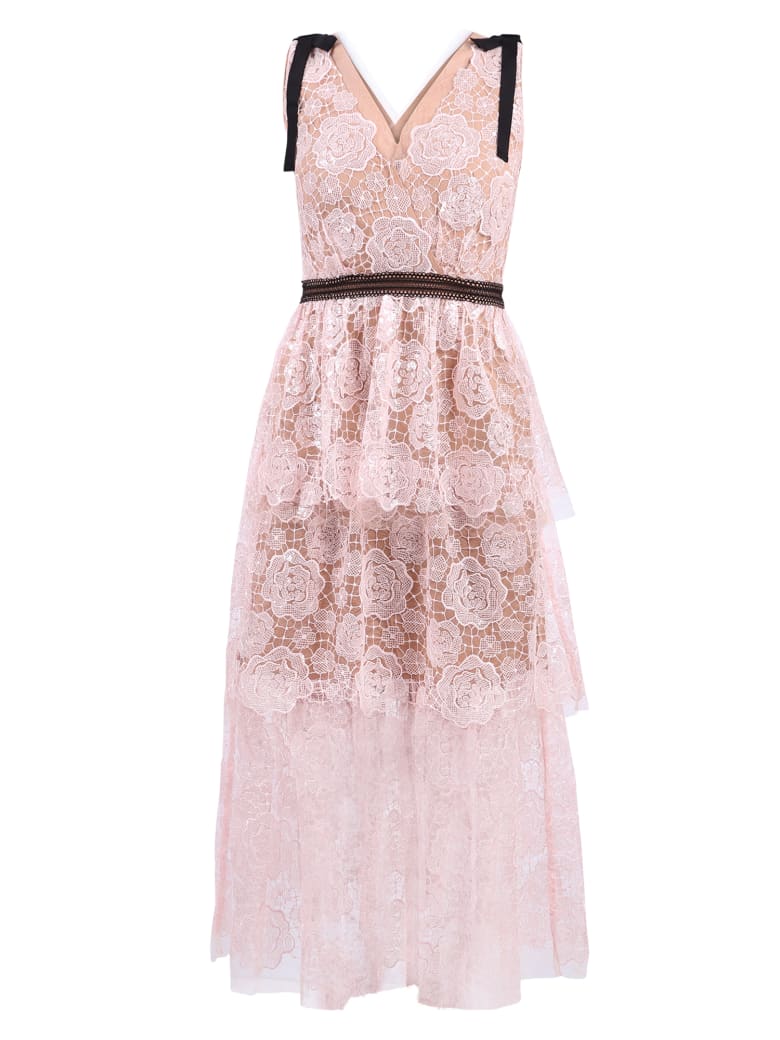 self-portrait Lace Dress - Pink