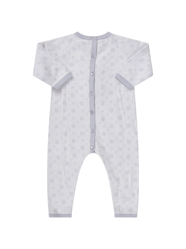 Givenchy Light Blue Babygrow With Logos For Babykid - Blu cielo