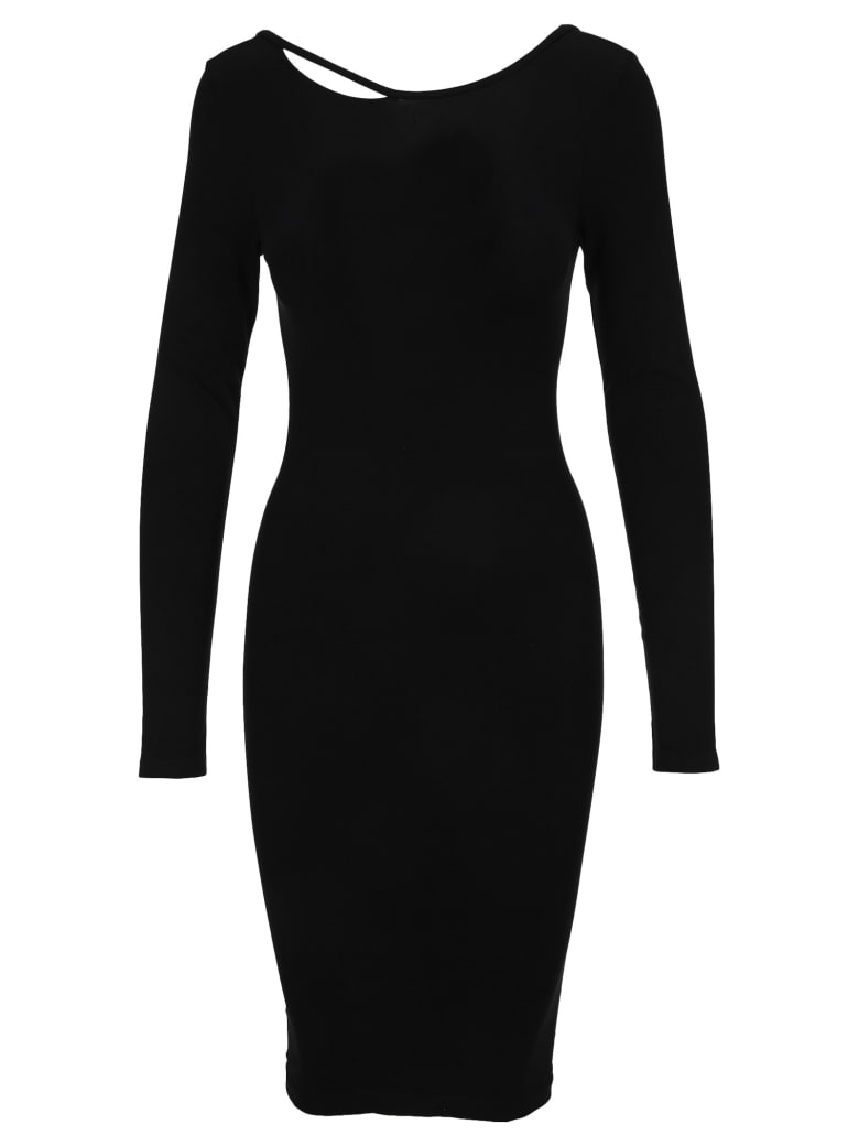 Helmut Lang V-back Dress - BLACK