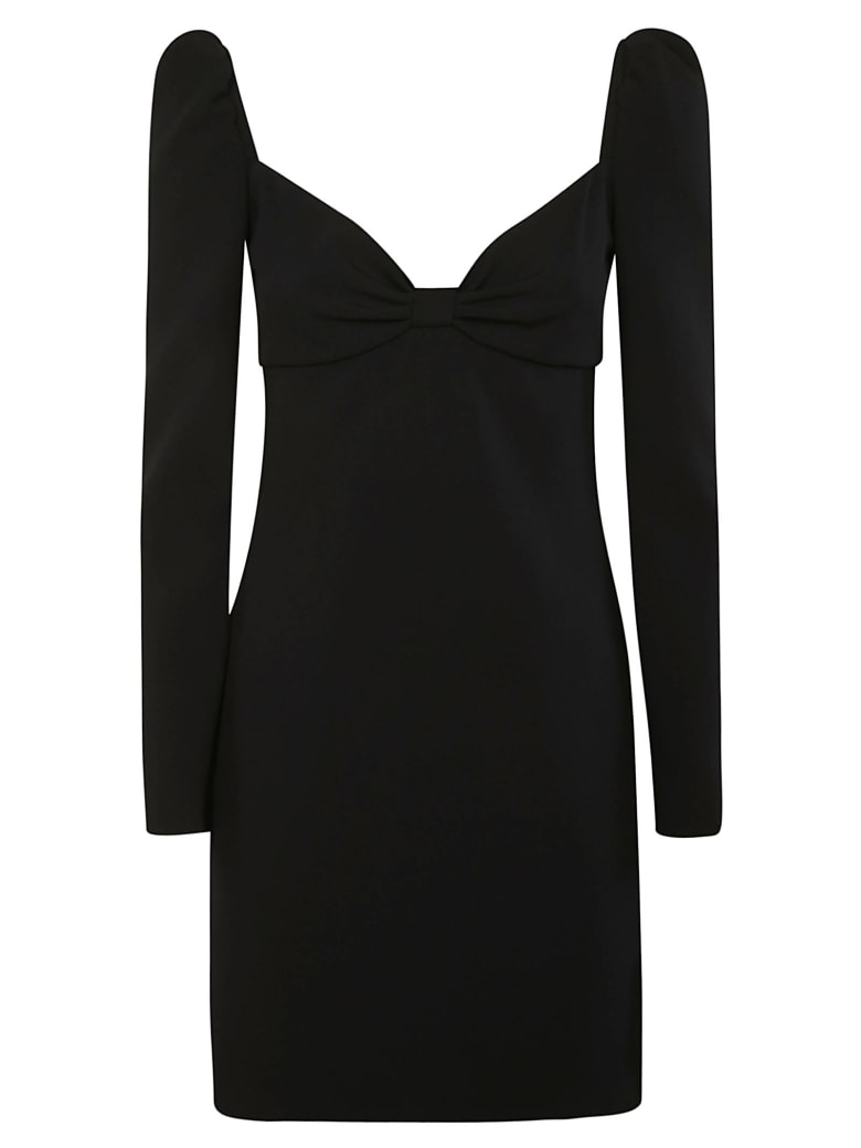 RED Valentino Bow Applique Front Dress - Black