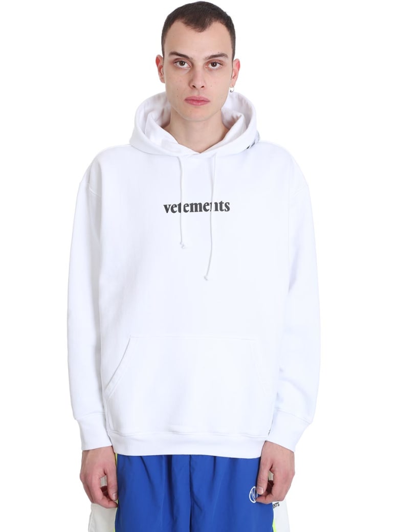 vetements hoodie white