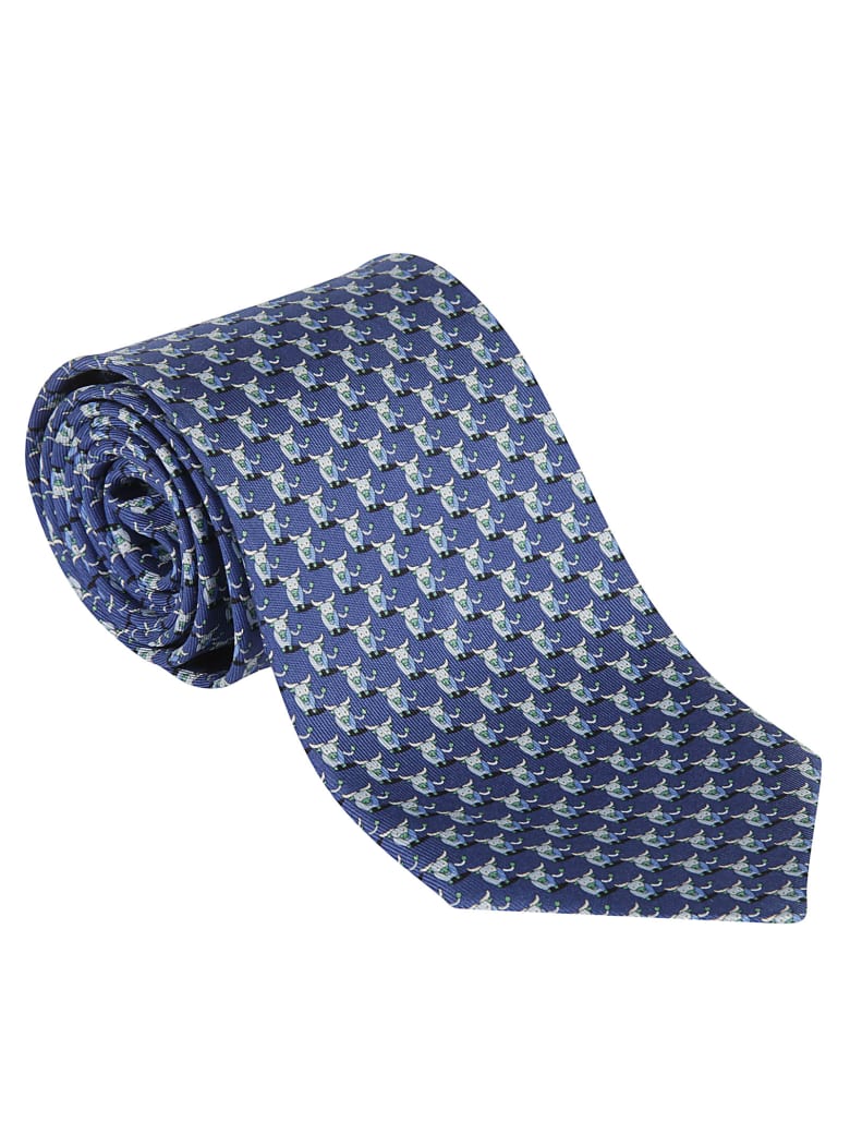 Salvatore Ferragamo Niro Tie - Blue