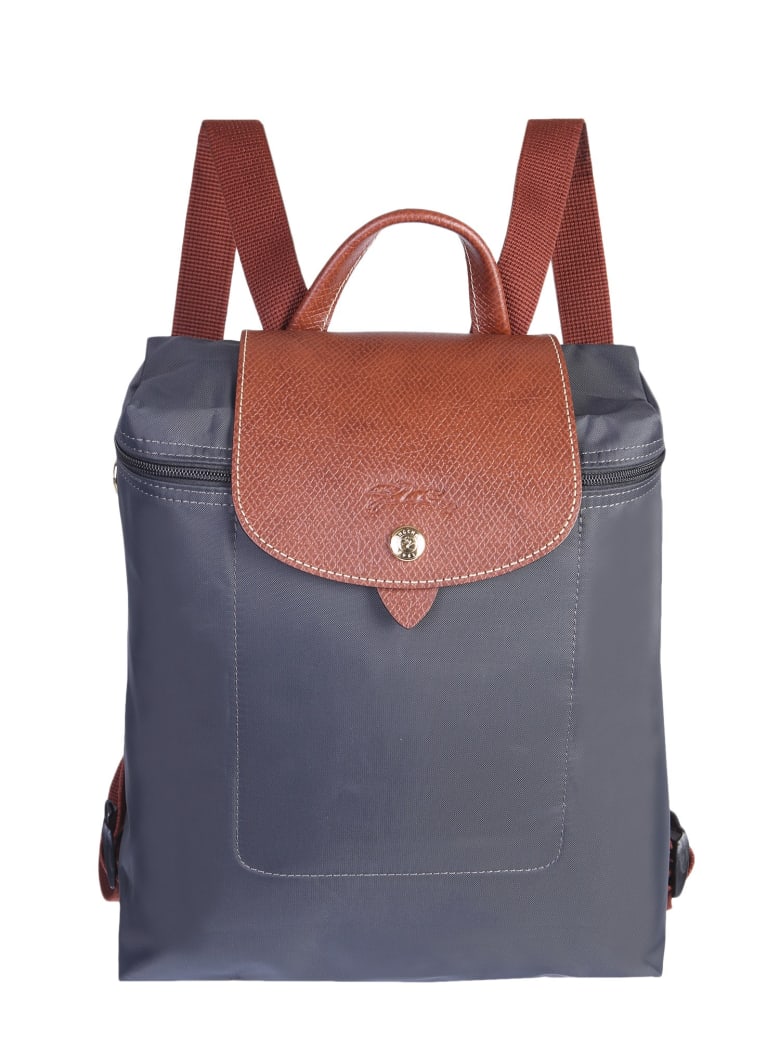 longchamp le pliage backpack grey