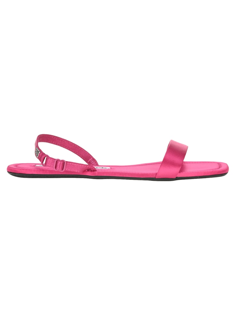 hot pink flat sandals