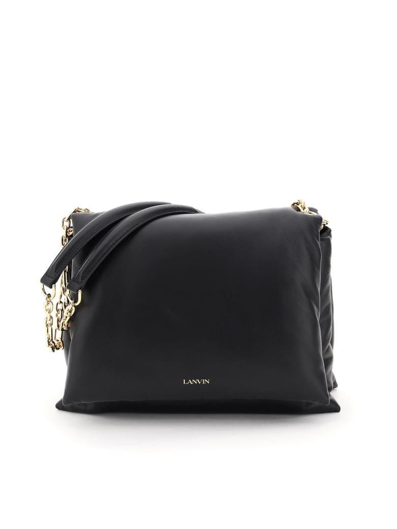 Lanvin Sugar Medium Padded Shoulder Bag - BLACK (Black)