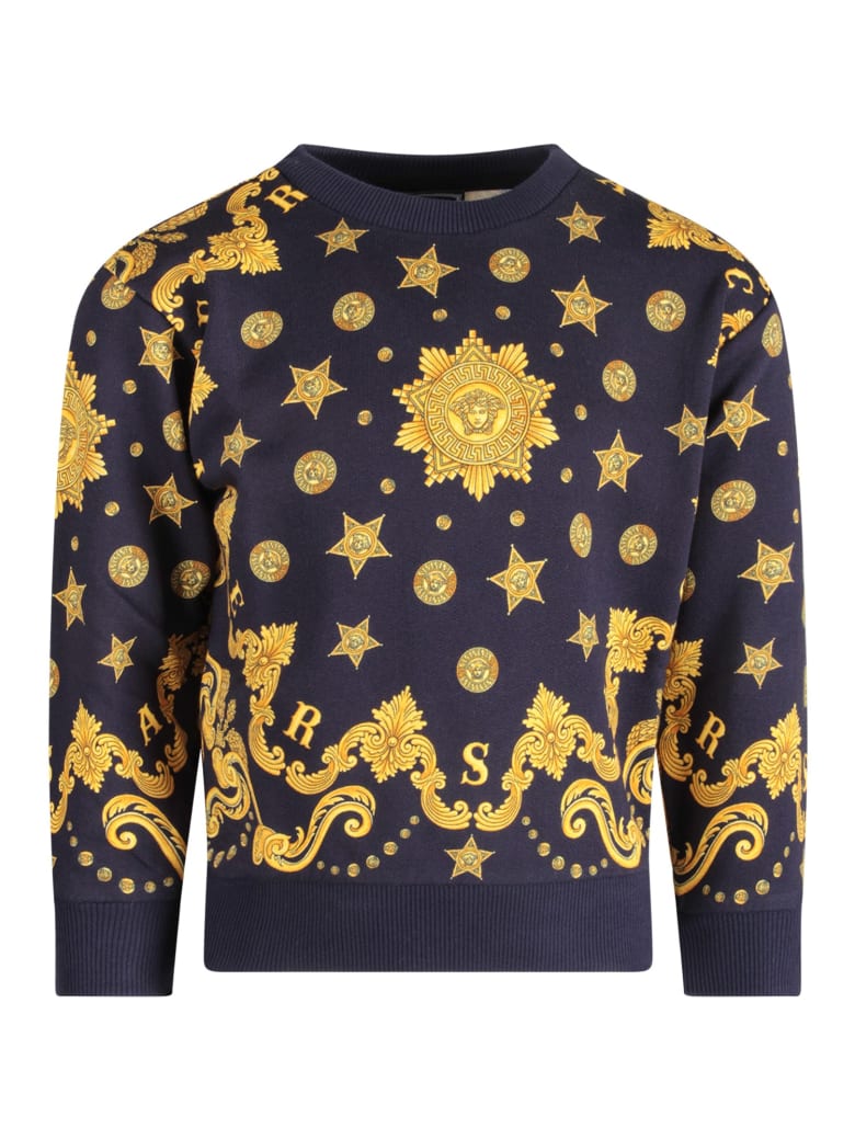 versace sweatshirt gold