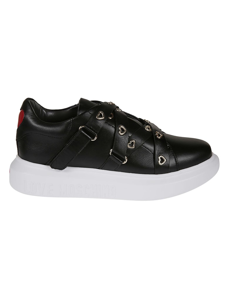 Love Moschino Strapped Sneakers - Black