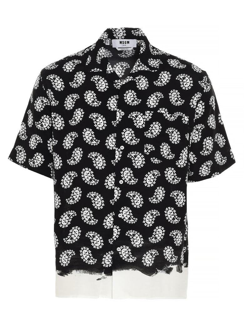 MSGM 'paisley' Shirt - Nero