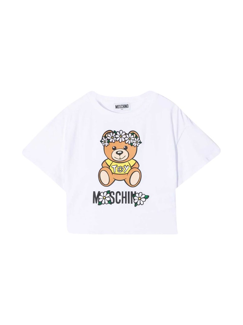 Moschino White T-shirt With Toy Print - Bianco