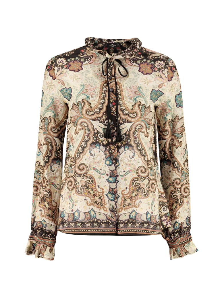 Etro Silk-cotton Blend Shirt - Multicolor