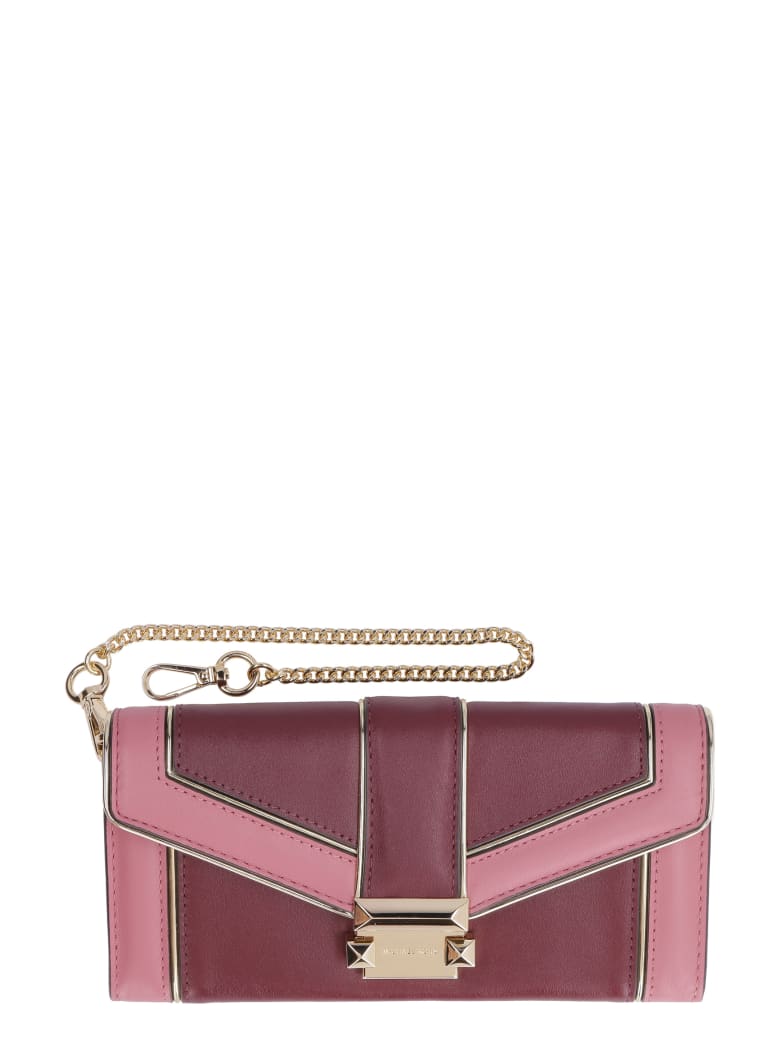 michael kors wallet burgundy