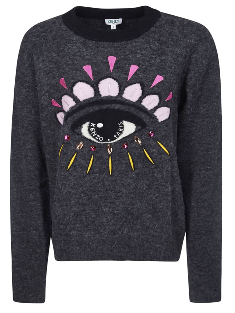 kenzo jumper black and pink