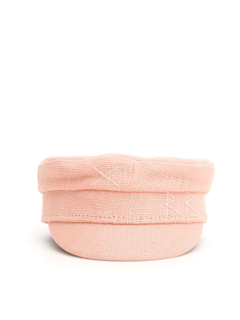 pink baker boy hat