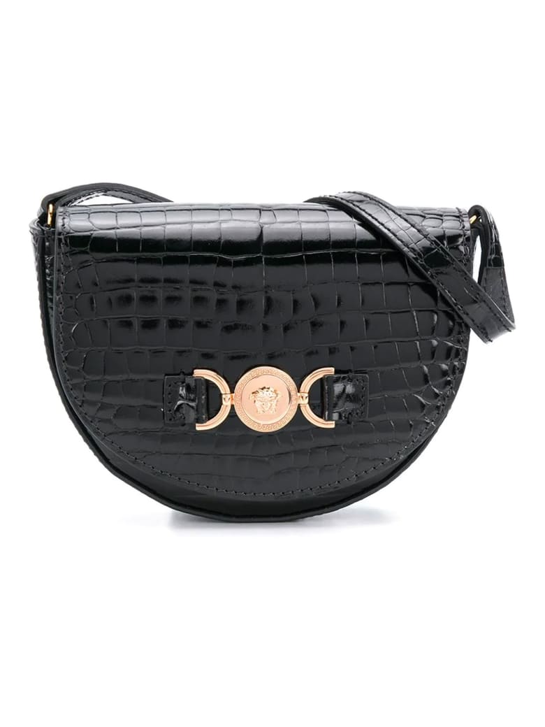 Young Versace Black Shoulder Bag - Nero/oro