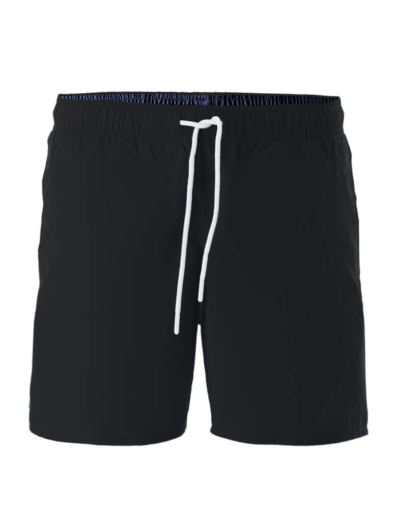 black lacoste swim shorts