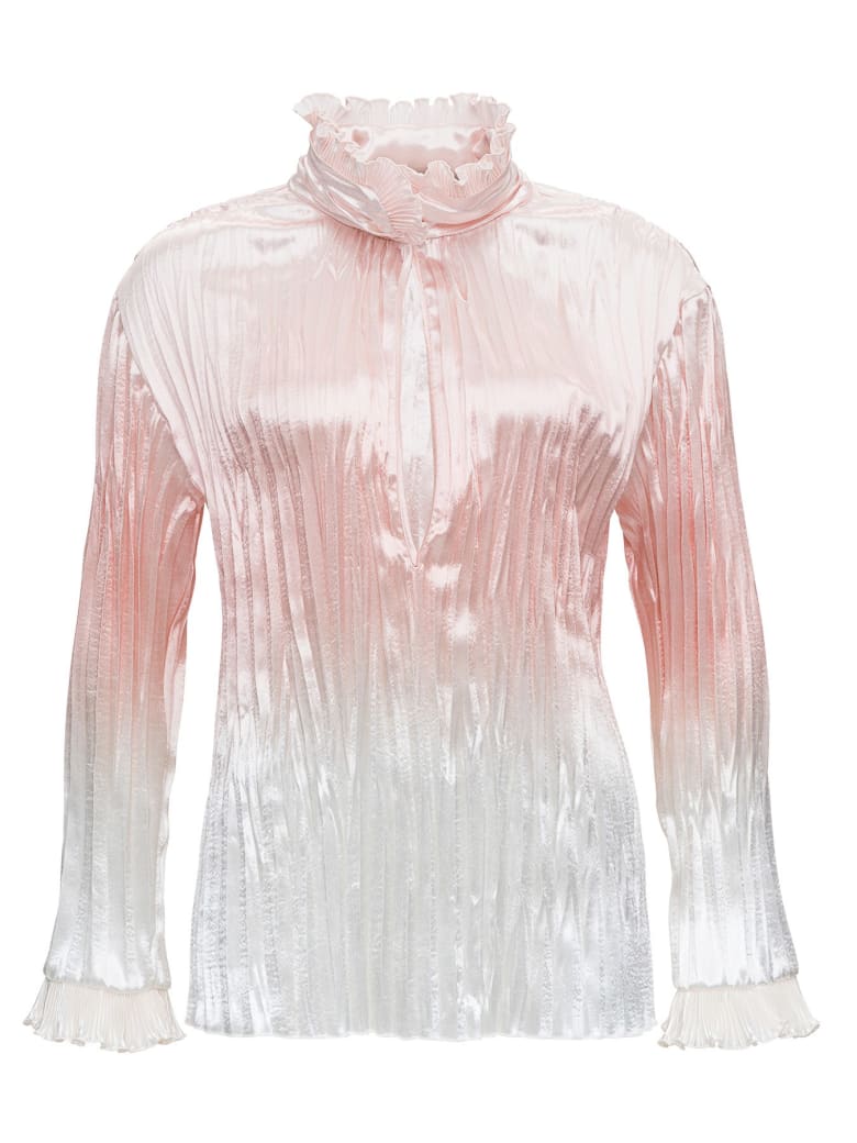 Philosophy di Lorenzo Serafini Pleated Nylon Shirt - Rosa