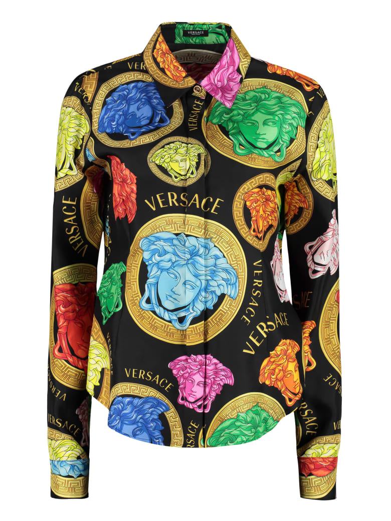 versace silk shirts for sale