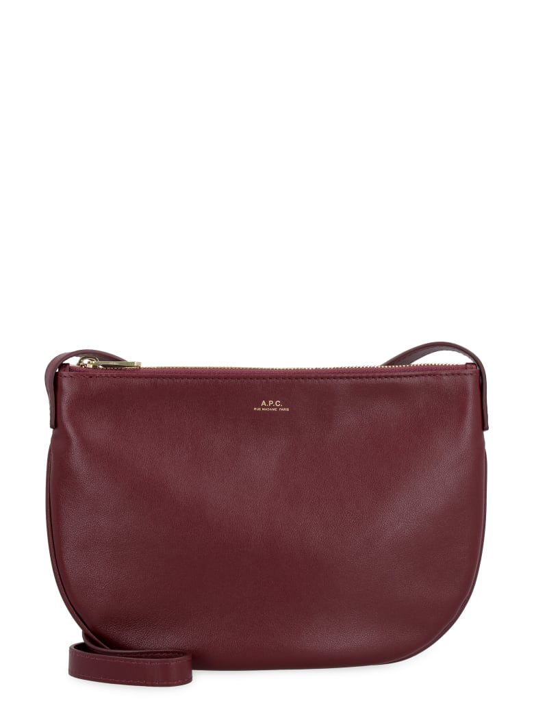 A.P.C. Maelys Leather Crossbody Bag - RED