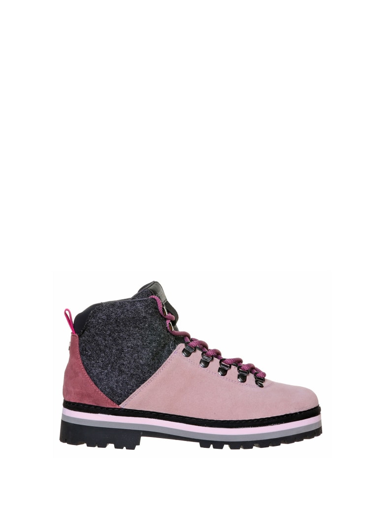 Panchic Panchic Bicolor Ankle Boot - PANNA+GRIGIO LACCI ROSA