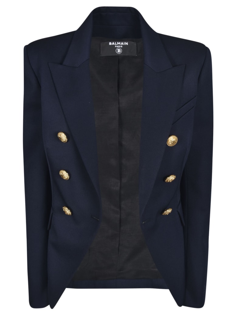 Balmain Classic Buttoned Blazer - Marine