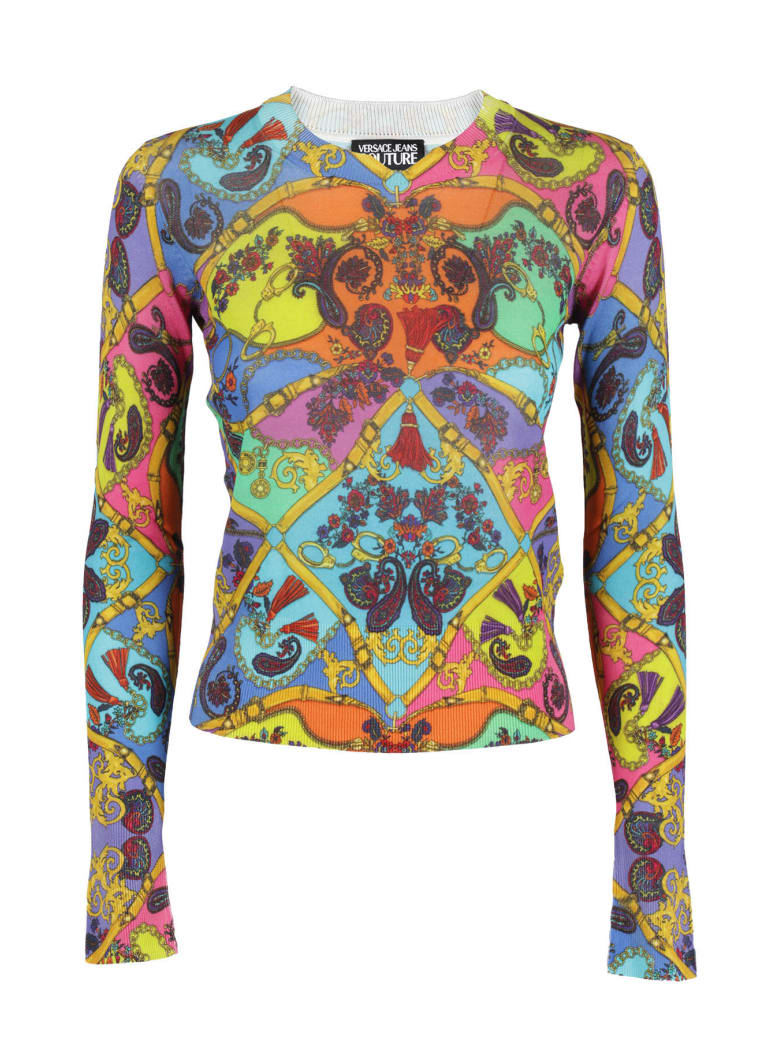 versace multicolor sweater
