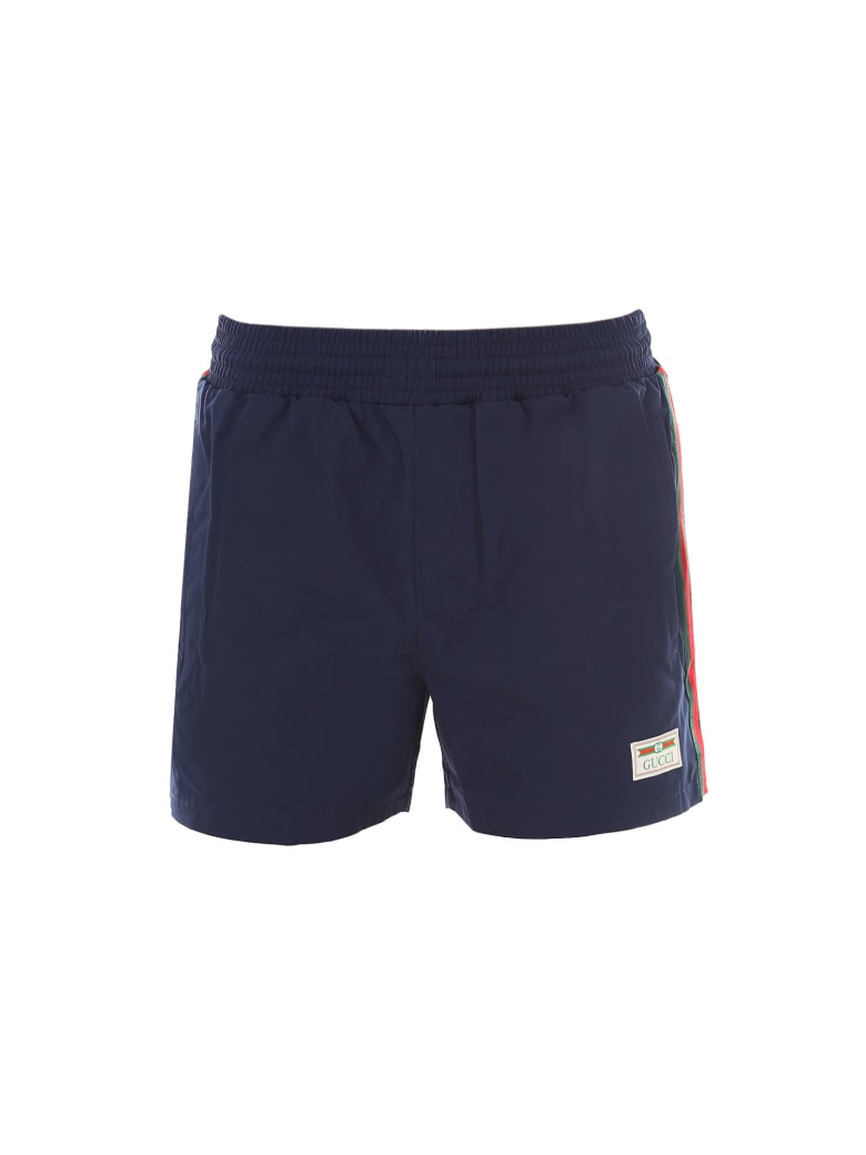 white gucci swim trunks