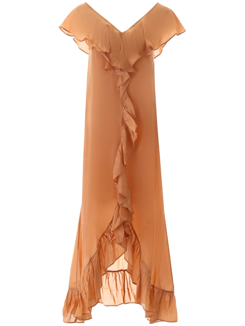 Mes Demoiselles Cumbre Ruffled Dress - NUDE (Beige)