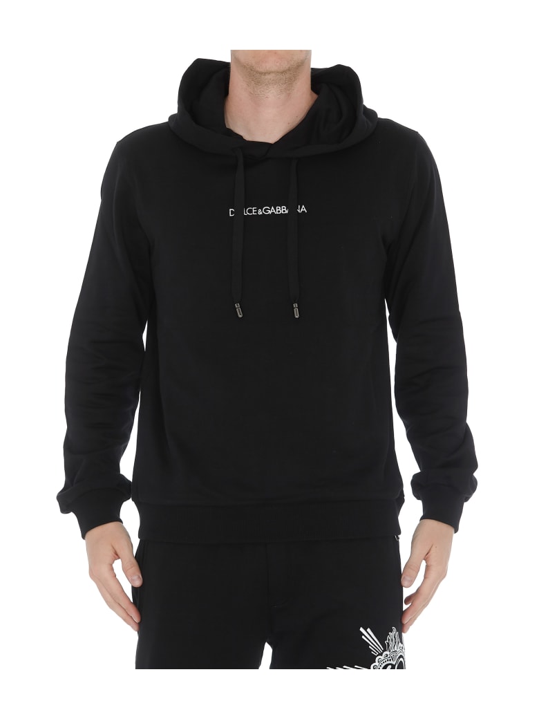 dolce and gabbana black hoodie