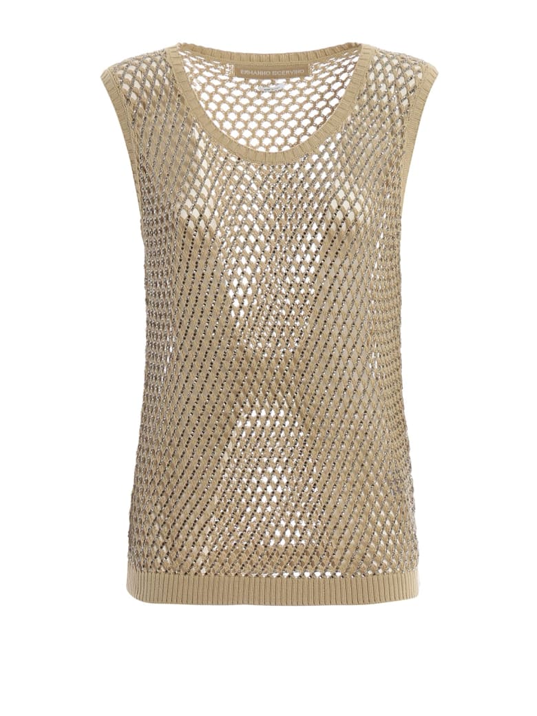 Ermanno Scervino Sheer Knitted Top | italist, ALWAYS LIKE A SALE