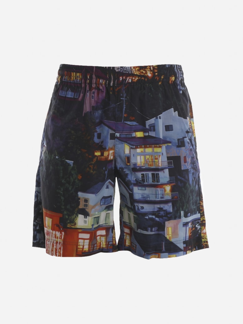 MSGM Multicolor Design Shorts - Multicolore