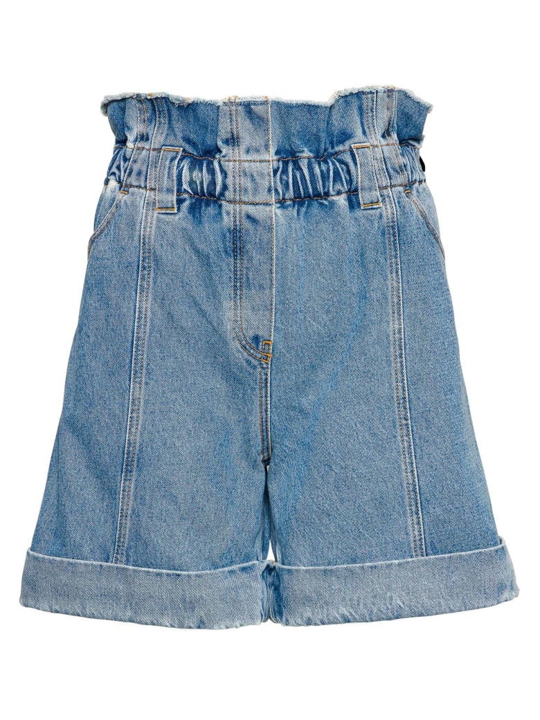 Philosophy di Lorenzo Serafini High-waisted Denim Shorts - Blu