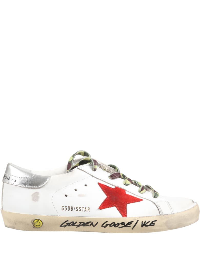 Golden Goose White ''super Star'' Sneakers For Boy - White