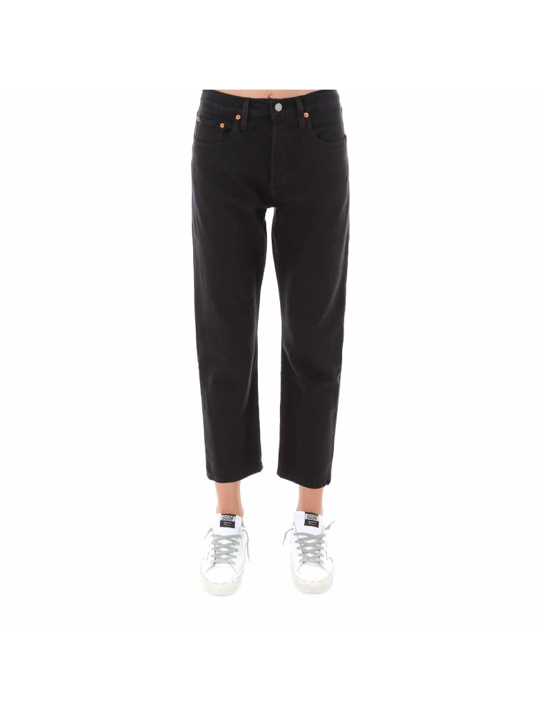 levi's cropped black jeans