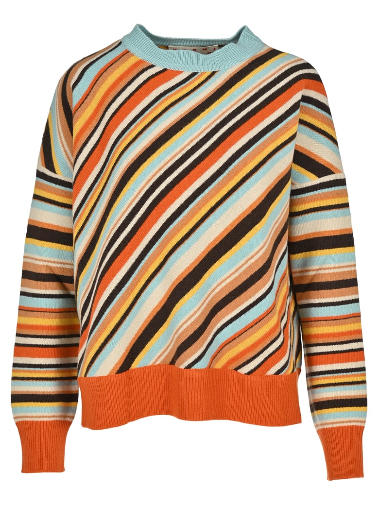 Marni Diagonal Stripes Sweater - Rainbow