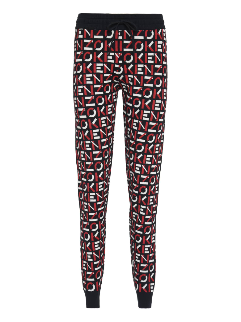 Kenzo Knitted Joggers Pants - black