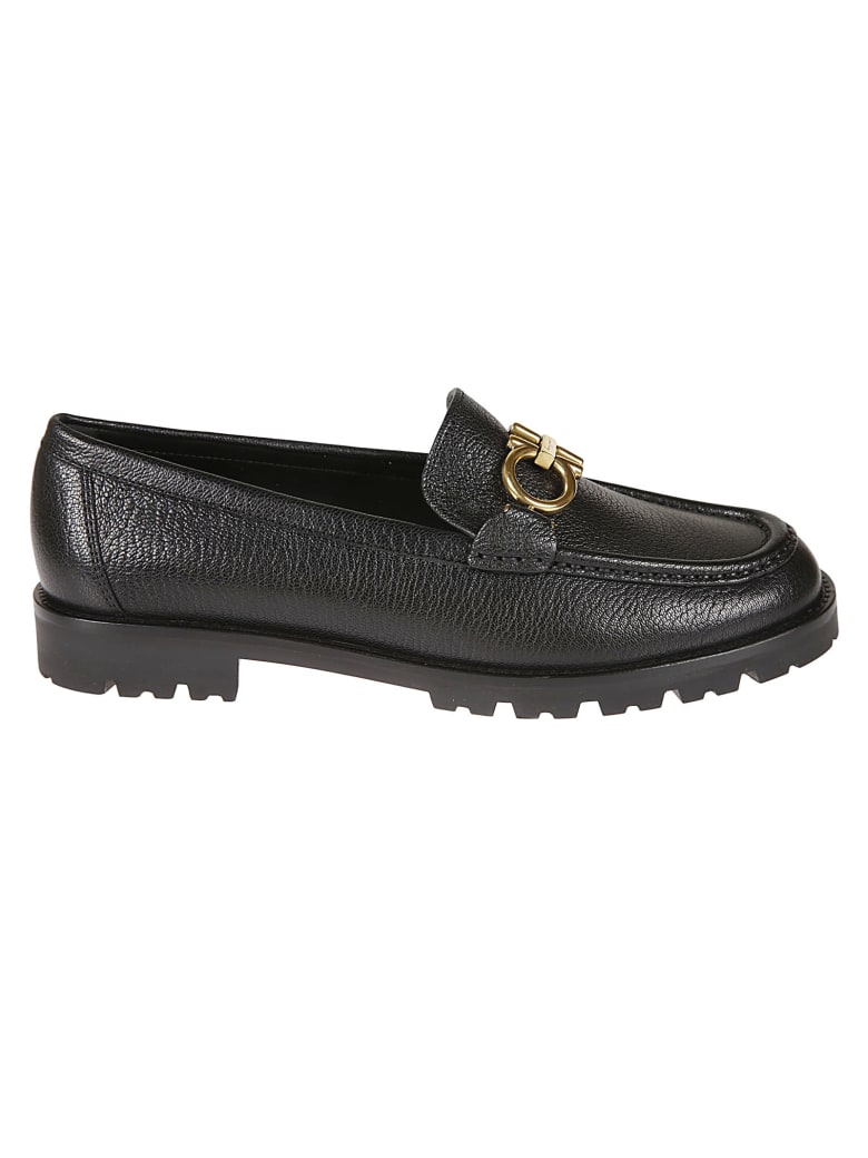 Salvatore Ferragamo Rolo Loafers - Black