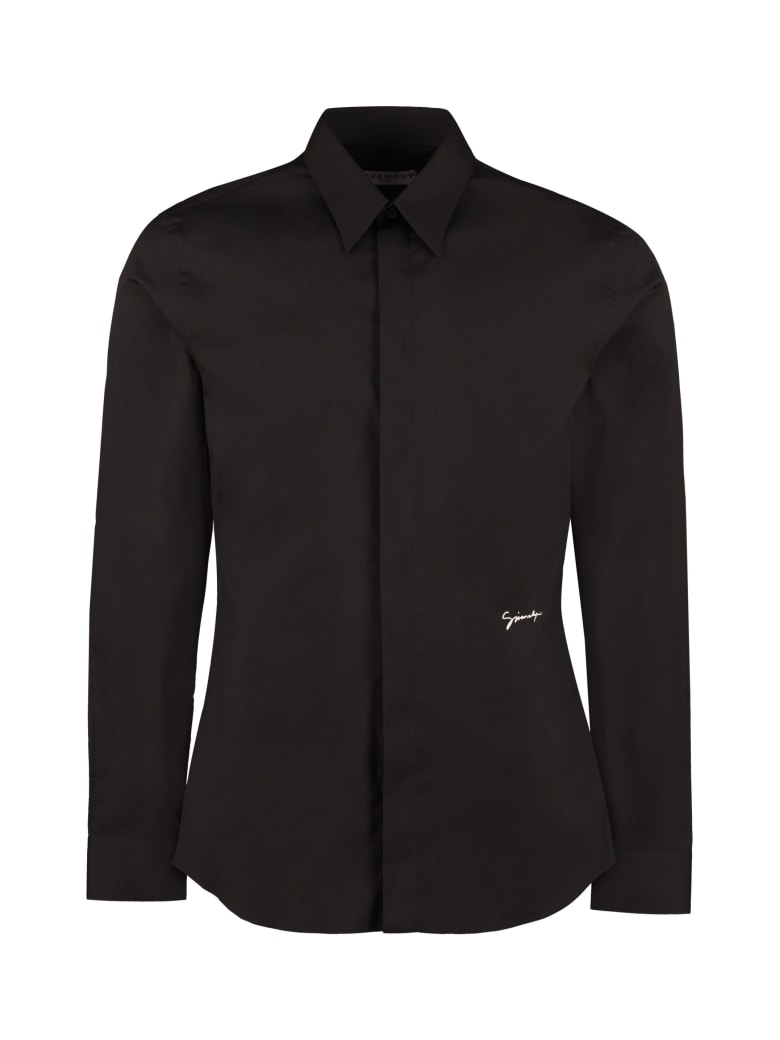 Givenchy Stretch Poplin Shirt - black