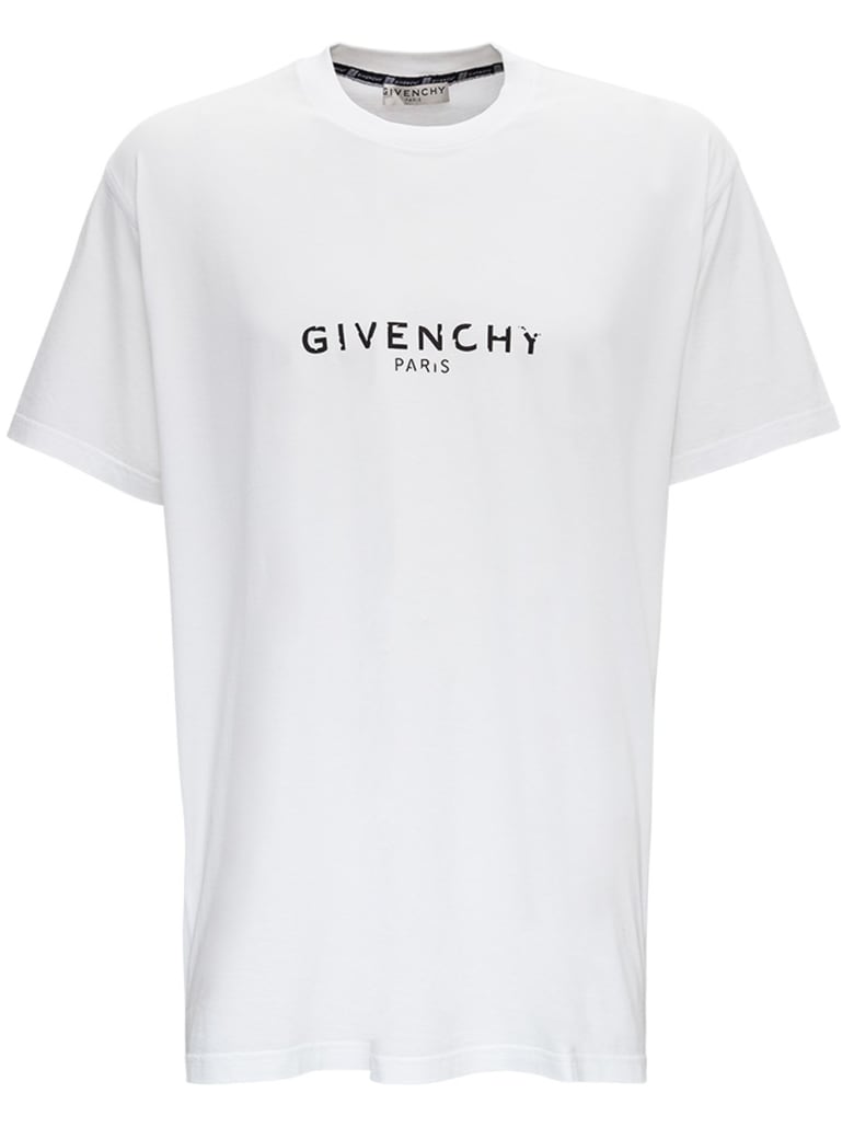 Givenchy Oversize Jersey T-shirt With Vintage Logo Print - White