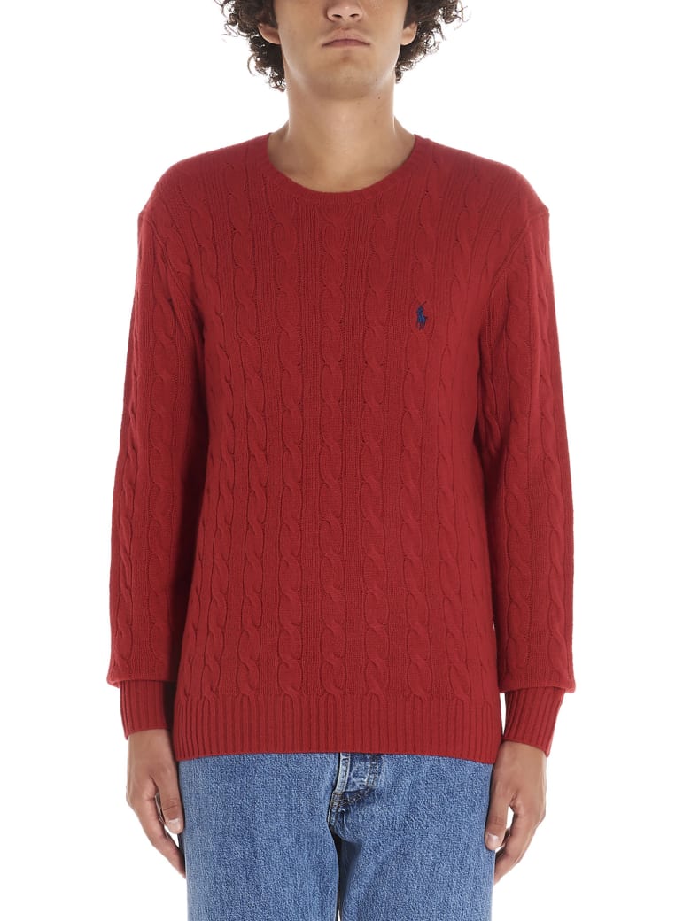 ralph lauren sweater red